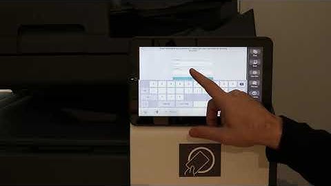 Papercut: How to register an access card on a Konica Minolta Device