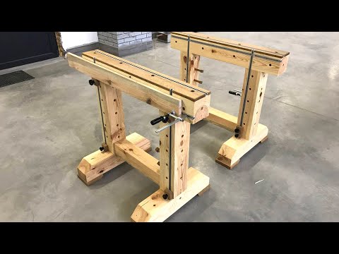 Multifunctional Sawhorses & Mini Workbench