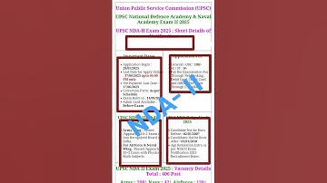 NDA 2ND 2025 || NDA IInd 2025 #short