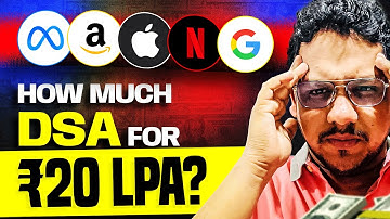 How Much DSA Is Required To Get 20 LPA+ Jobs For Different Roles? | Parikh Jain