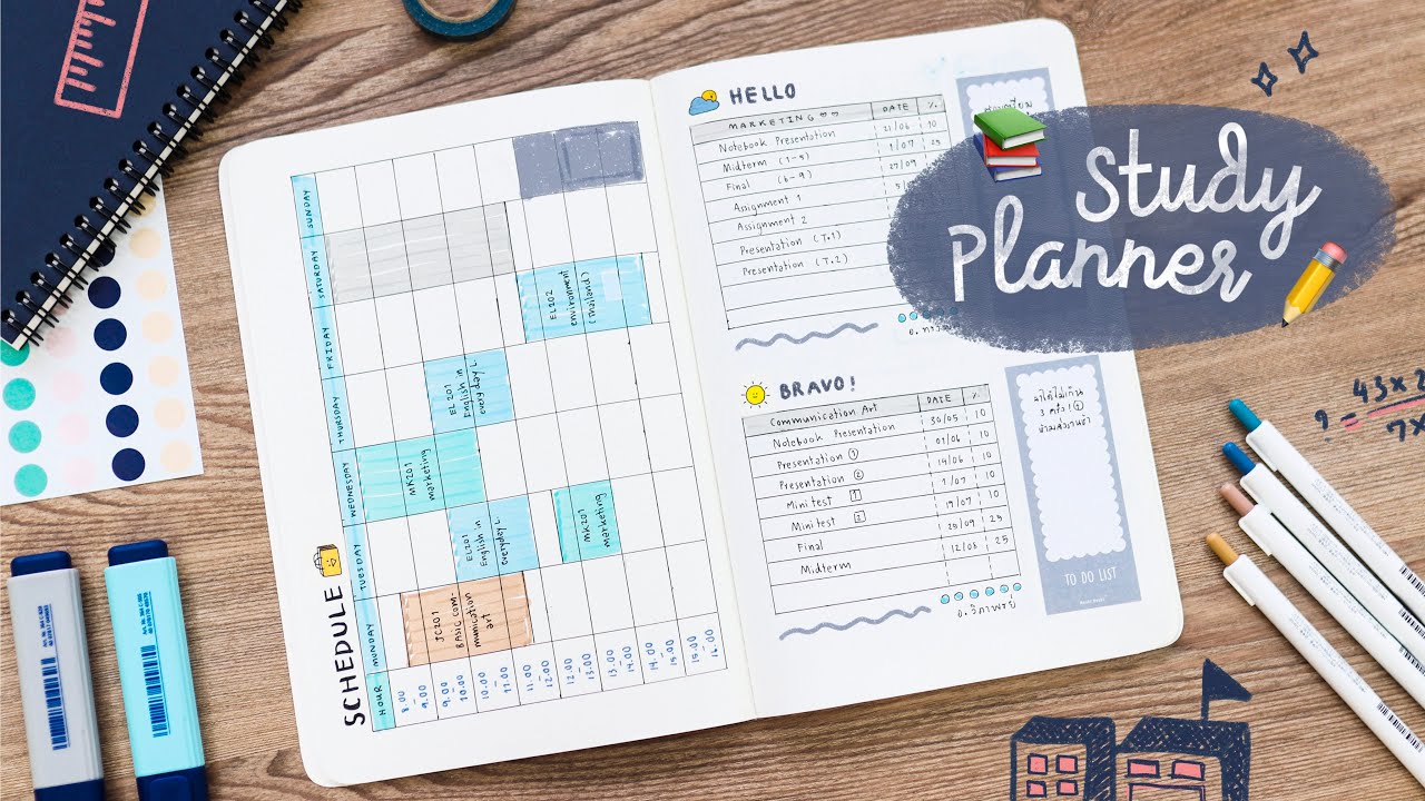ตาราง เวลา อ่าน หนังสือ Update ทำ Study Planner: ตารางเรียน ตารางอ่านหนังสือ ต้อนรับเปิดเทอม📚 Peanut Butter