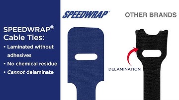 SPEEDWRAP® cable ties cannot delaminate.