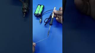 how to make battery powered soldering iron #howto #tricks