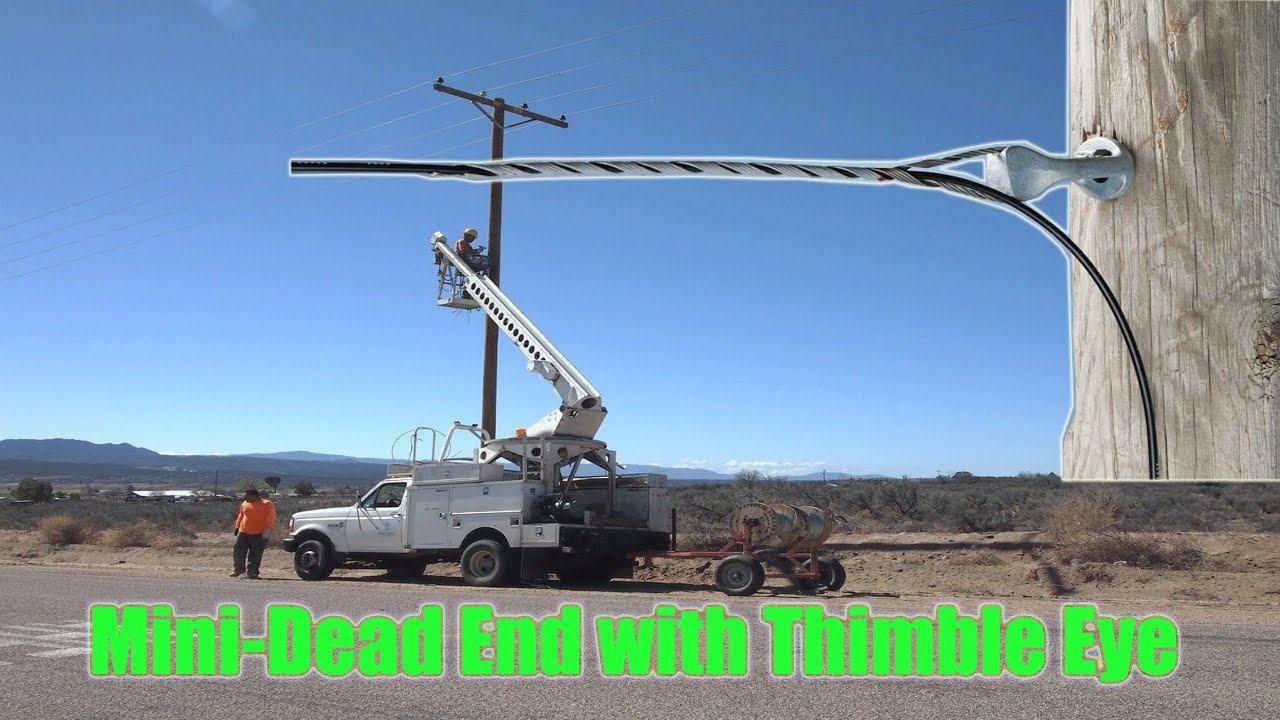 Adss Fiber Optic Cable Hardware Thimble Eye And Dead End Youtube