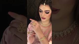 Cute bride in pink dress| Bridal pink makeup #eyemakeup screenshot 4