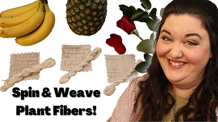 Hand Spinning 3 Plant Fibers - History & Spinning Tips And Tricks 🍌🍍🌹