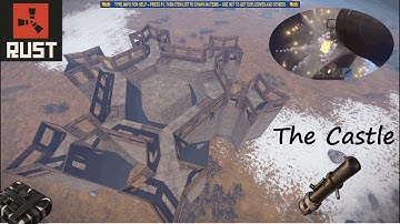 The Castle: 66 Rocket Hard to Raid Rust Group Base (152K Stone, 10K Metal)