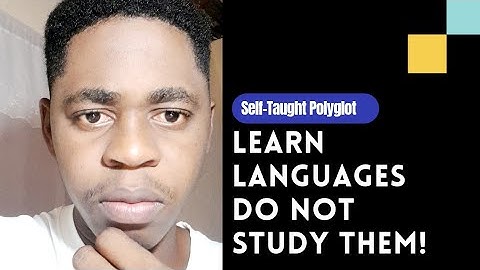 How to learn languages