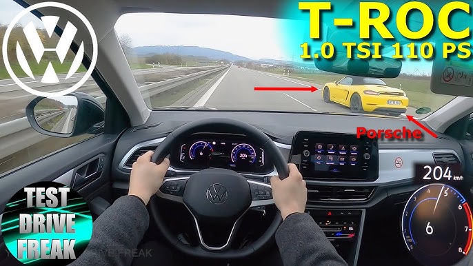 2021 Volkswagen Golf 8 1.0 TSI - POV Test Drive [ Autobahn NO Speed Limit ]  