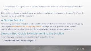Solving the Node-Red Dashboard Audio-Out Issue on Raspberry Pi in Kiosk Mode