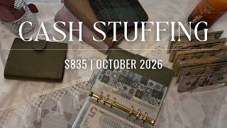 Cash Envelope Stuffing $835! | October 2026