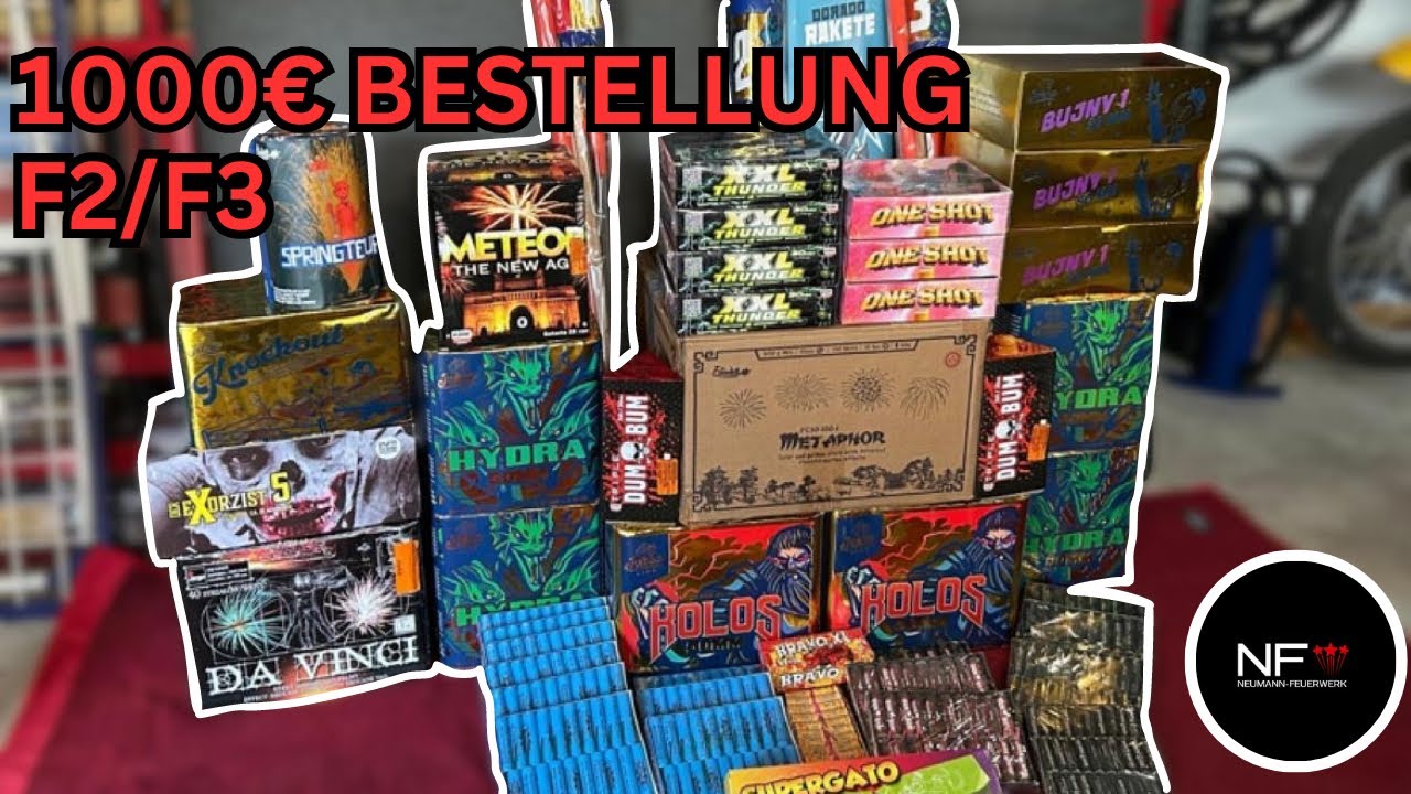 XXL 1000€ FEUERWERK UNBOXING KAT. F2/F3 | Neumann-Feuerwerk