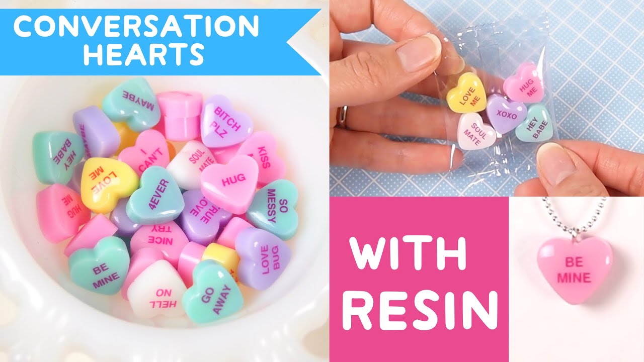 How to Make Resin Conversation Hearts with Valentine's Day Gift Ideas