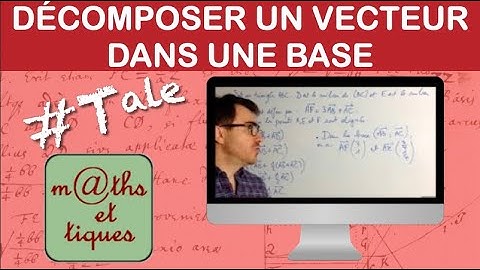 Décomposer un vecteur dans une base (du plan) - Terminale