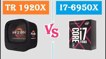 AMD THREADRIPPER 1920X VS I7-6950X (FPS BENCHMARK)