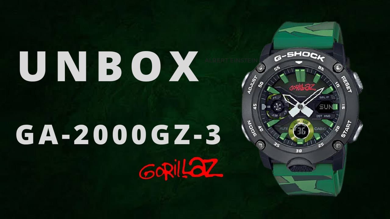 CASIO G-SHOCK GA-2000GZ-3A VERSÃO GORILLAZ - YouTube
