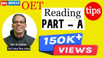 OET Reading *PART - A* Strategies and Tips: OET made easy: To Fall in Love with OET