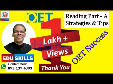 OET Reading *PART - A* Strategies and Tips
