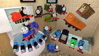 Destroyed All Thomas & Friends in Bathroom [Garry's Mod]