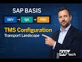 SAP Basis: Transport Management System (TMS) Configuration | Landscape, Domain, Routes &amp; STMS