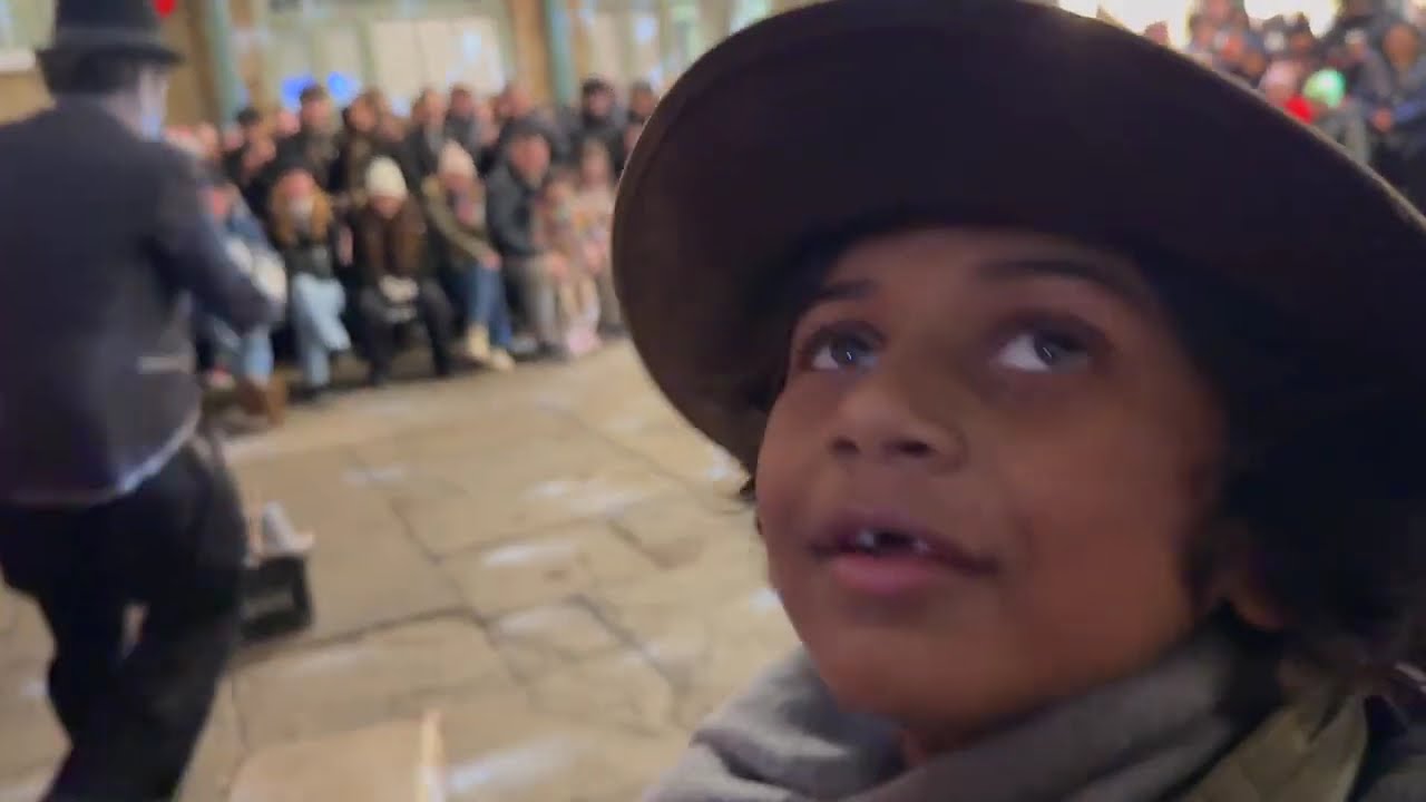 Acting in Charlie Chaplin Show Covent Garden London