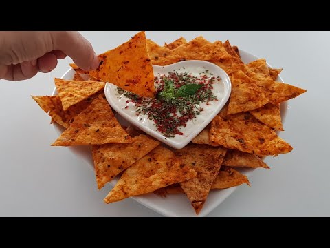 Yufkadan Cips Nasıl Yapılır? Ev Yapımı Doritos Cips  -Gurbetinmutfagi