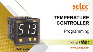 Selec Digital Temperature controller TC513CX Programming Explained in Hindi