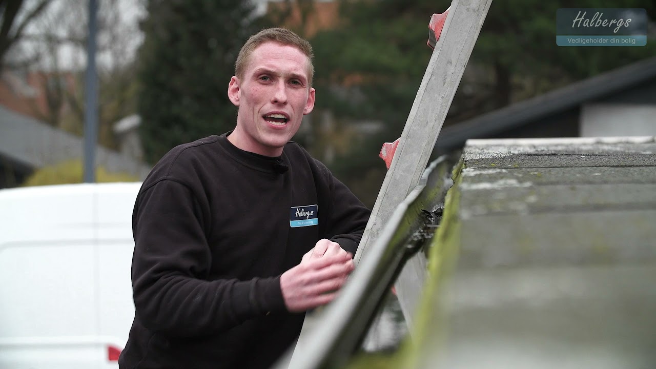 Rensning af tagrender