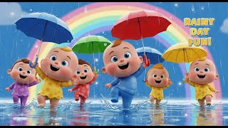 Dancing in the Rain 🌈🌧️☔ | The Rainy Day Poem | Baby Cartoon Song screenshot 3