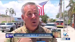 Community mourns death of Officer Braswell