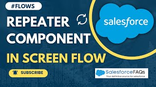 Repeater Component in Salesforce screen flow | Use repeater component in Screen flow