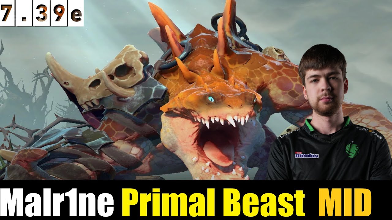 Malr1ne [Primal Beast] MID 7.39e - DOTA 2 HIGHEST MMR MATCH