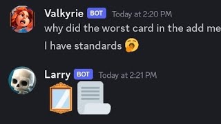 What if Clash Royale cards had a discord server?