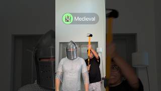 Testei um Capacete Medieval