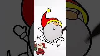 Coloring pages of Santa Claus and his reindeer at Christmass🎅