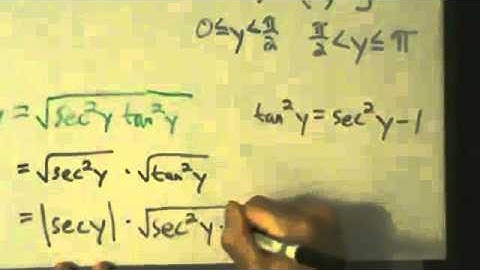Calculus I - Derivative of Inverse Secant Function arcsec(x) - Proof