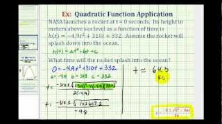 Ex:  Quadratic Function Application Using Formulas - Rocket Launch screenshot 5