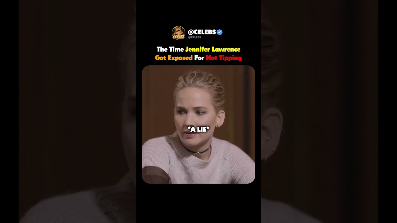 The Time Jennifer Lawrence Got Exposed For Not Tipping