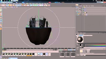 Floating Island - Speed art Cinema 4D HD