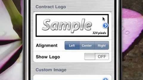 Contract Maker Pro - Video 3 - How to Upload Logo - Maven iPhone Apps
