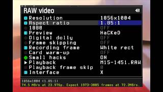Magic Lantern HDMI Capture while Raw Recording