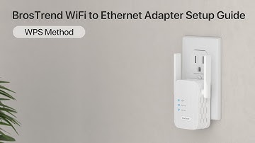How to Set up BrosTrend N300 WiFi to Ethernet Adapter by Using the WPS Method