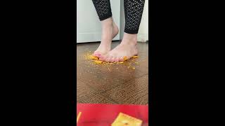 Asmr Cheezit Foot Crush