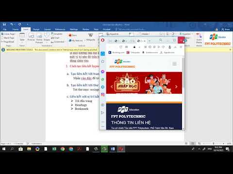 hướng dẫn cách tạo hyperlink trong word
