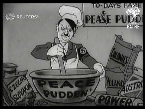 Wwii Cartoon About Hitler's Peace Pudding