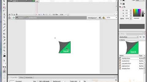 8. Adobe Flash Tutorial CS3 - DiDA 202 - Back Button 2