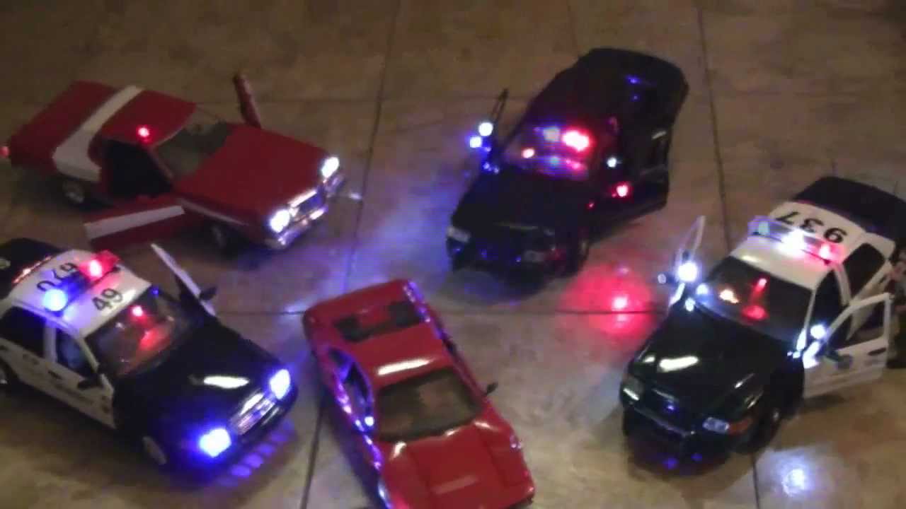toy police car with siren