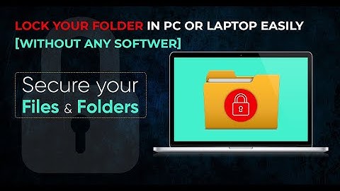 How to lock folder in Windows 10 easily | PC tea Folder Lock Ke vabea korbo | Bangla