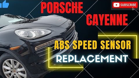 Porsche Cayenne ABS Wheel Speed Sensor Replacement