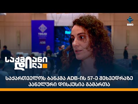 საქართველოს ბანკმა ADB-ის 57-ე შეხვედრაზე პანელური დისკუსია გამართა
